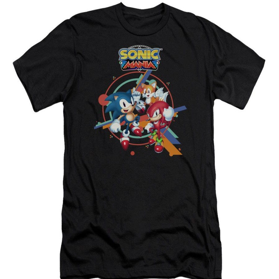 Apparel Trevco | Sonic Mania Sonic And Friends Black Tee