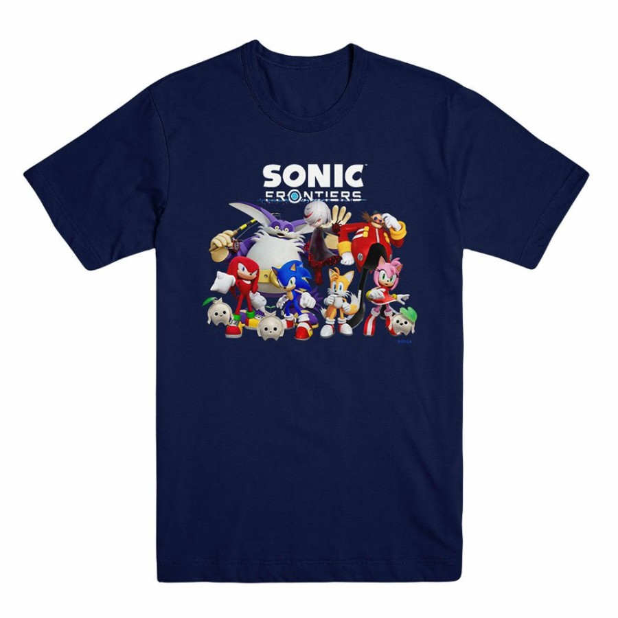 Apparel SwiftPOD LLC (D2 America) | Sonic Frontiers Character Unisex Navy Tee