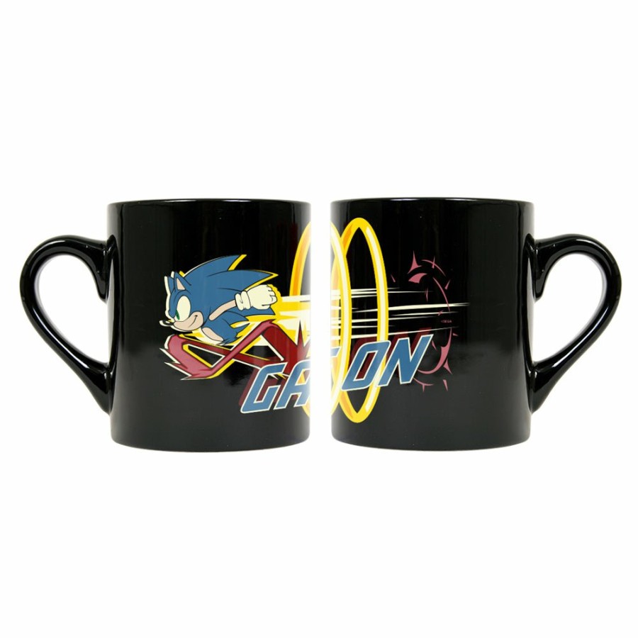 Home Decor EZ Prints Holdings, Inc. (Thre | Sonic The Hedgehog Retro Game On Black Mug