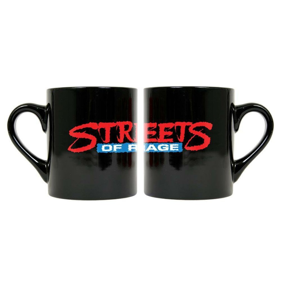 Home Decor EZ Prints Holdings, Inc. (Thre | Streets Of Rage Logo Black Mug