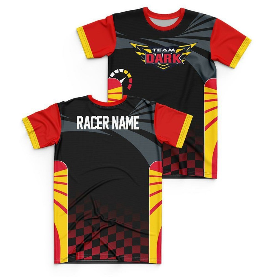 Apparel Savicustoms.com | Team Sonic Racing Team Dark Personalized Jersey Style Tee