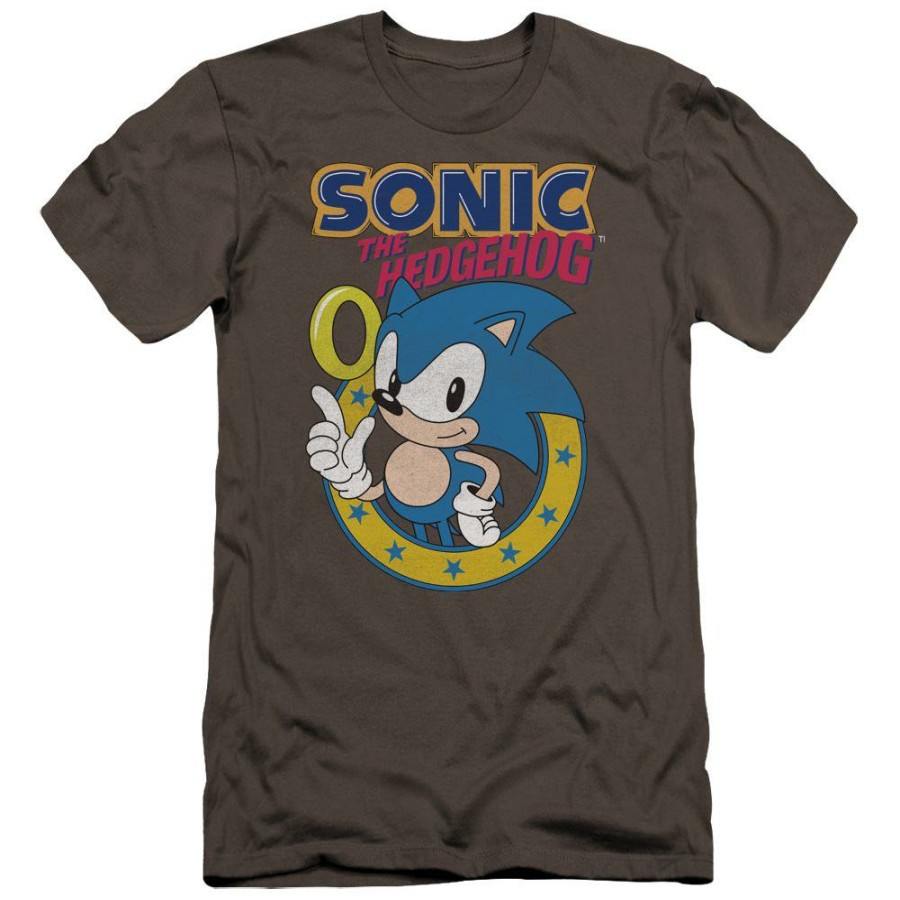 Apparel Trevco | Sonic Ring Charcoal Tee