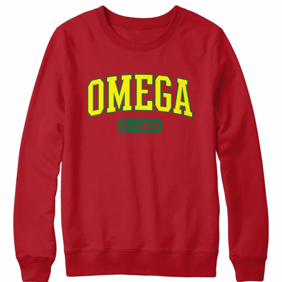 Apparel SwiftPOD LLC (D2 America) | E-123 Omega Red Crewneck