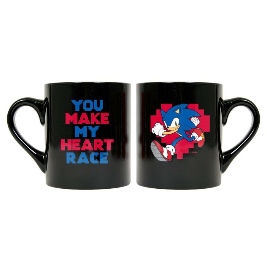 Home Decor EZ Prints Holdings, Inc. (Thre | Sonic Classic Heart Race Black Mug