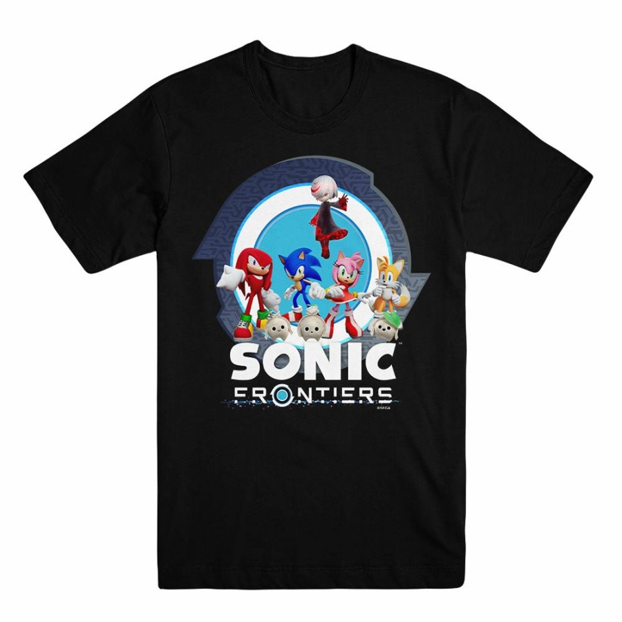 Apparel SwiftPOD LLC (D2 America) | Sonic Frontiers Character Unisex Black Tee