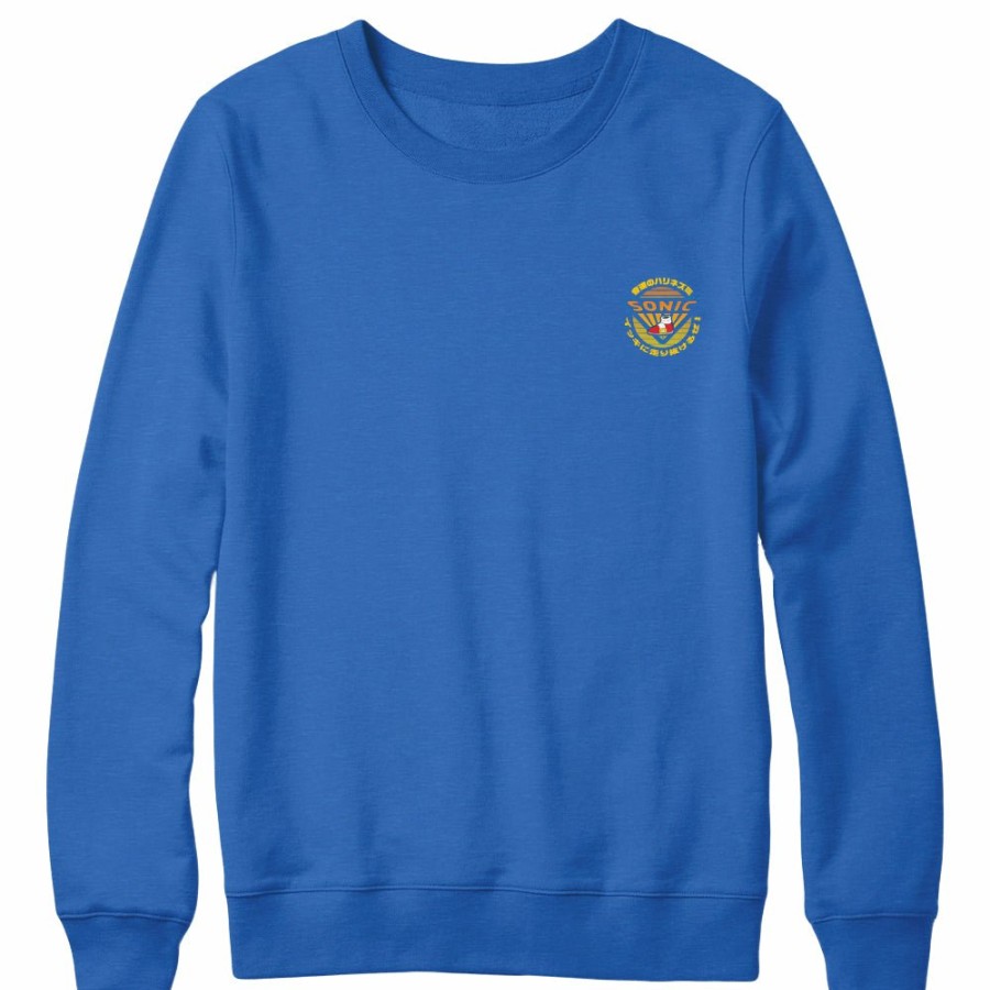 Apparel SwiftPOD LLC (D2 America) | Sonic The Hedgehog Retro Sneaker Blue Sweatshirt