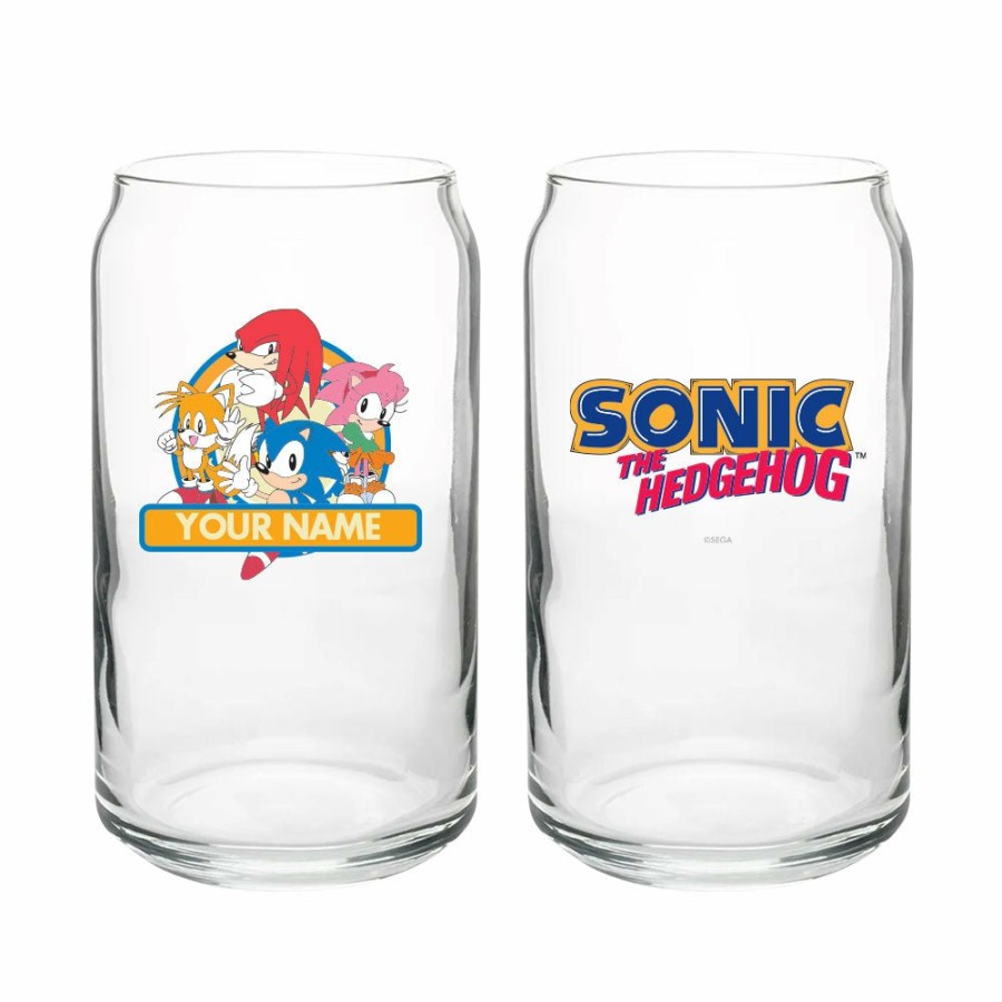 Home Decor Leading Edge Products, INC | Sonic Character Personalized Can Glass