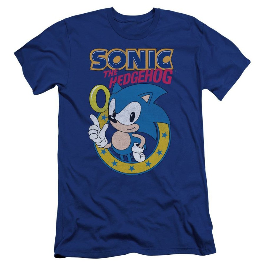 Apparel Trevco | Sonic Ring Royal Blue Tee