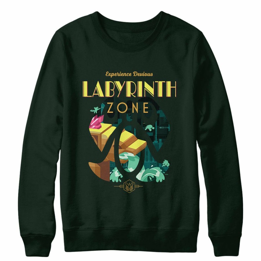 Apparel SwiftPOD LLC (D2 America) | Experience Labyrinth Zone Forest Green Crewneck