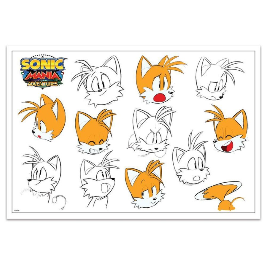 Home Decor EZ Prints Holdings, Inc. (Thre | Exclusive Sonic Mania Adventures Tails Poster