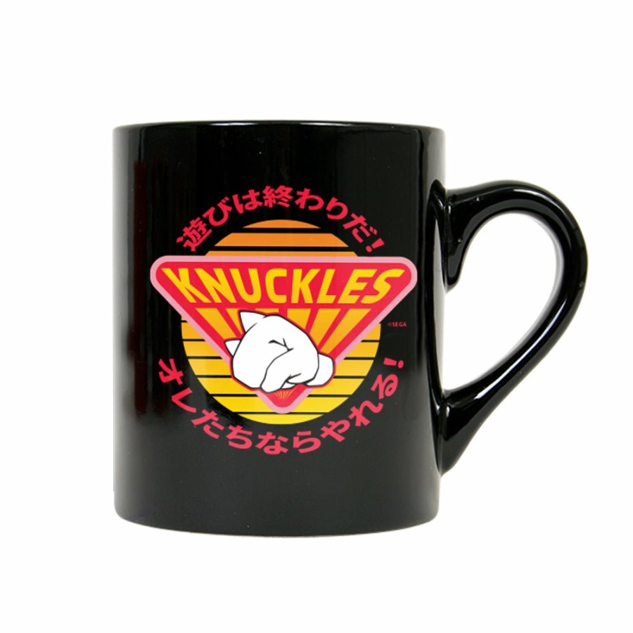 Home Decor EZ Prints Holdings, Inc. (Thre | Sonic The Hedgehog Retro Knuckles Black Mug