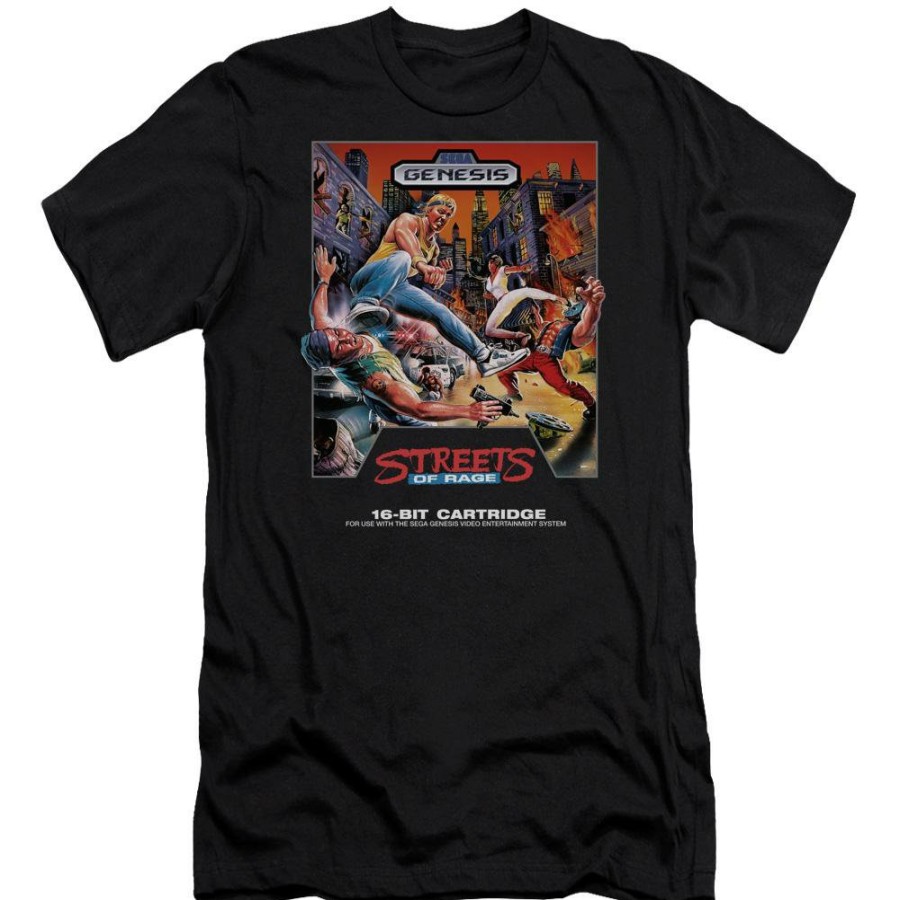 Apparel Trevco | Streets Of Rage 16 Bit Black Tee