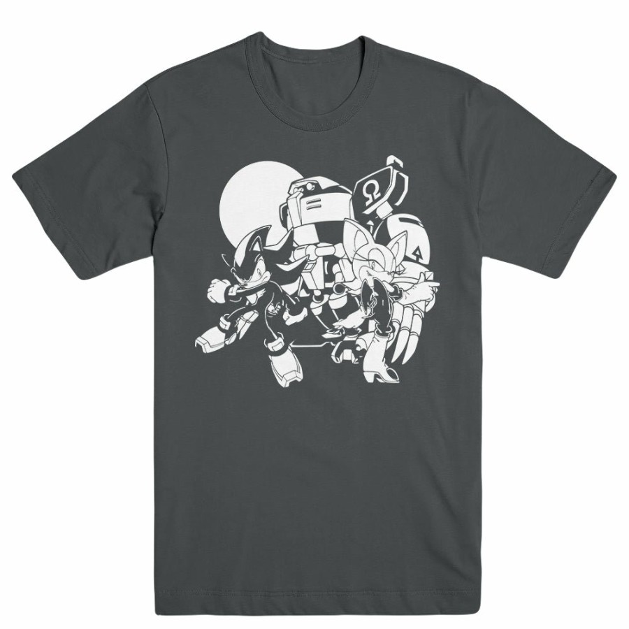 Apparel SwiftPOD LLC (D2 America) | Sonic The Hedgehog Anti-Hero Gray Tee