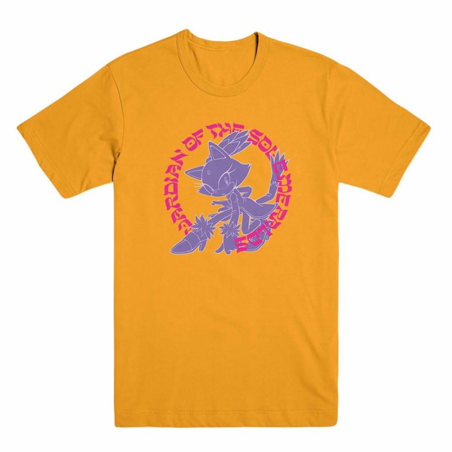 Apparel SwiftPOD LLC (D2 America) | Blaze The Cat Guardian Of The Sol Emeralds Yellow Tee