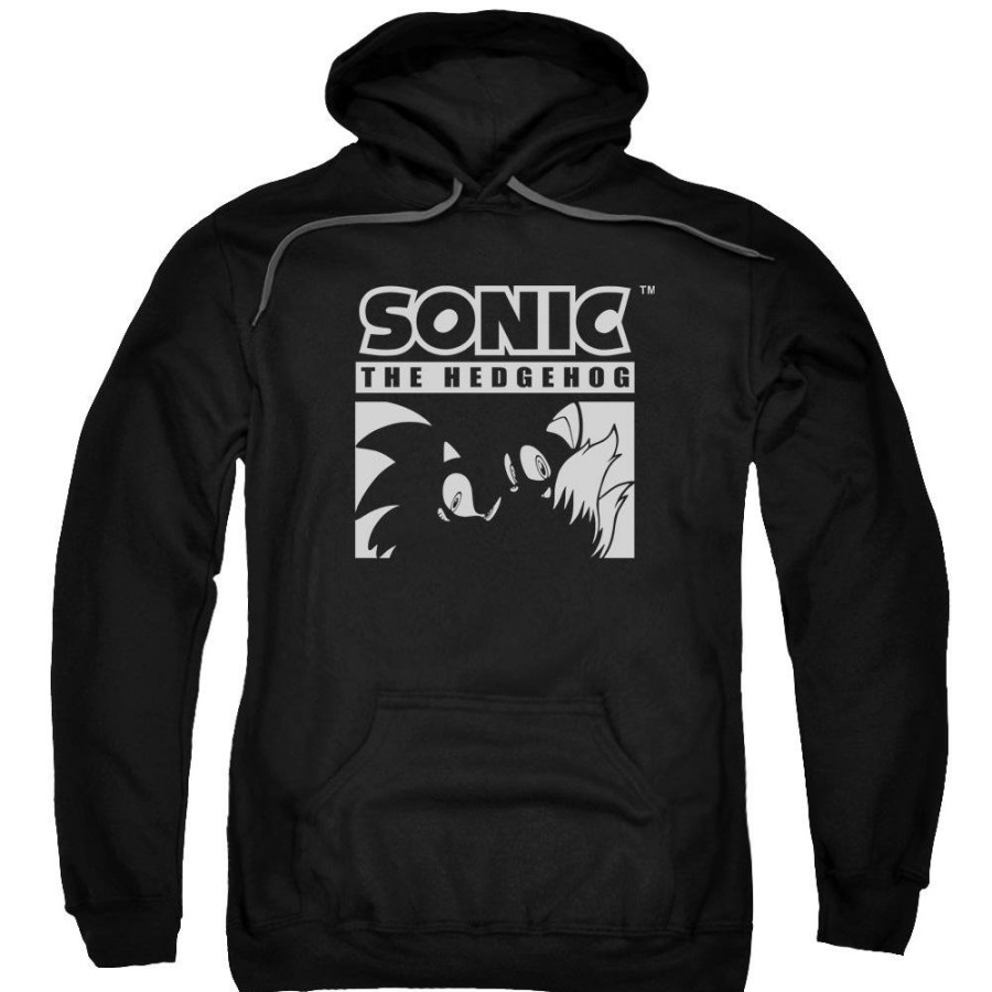 Apparel Trevco | Colorless Motion Sonic Block Black Hoodie